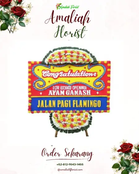 Sewa Papan Bunga Andalusia Islamic Center Bogor